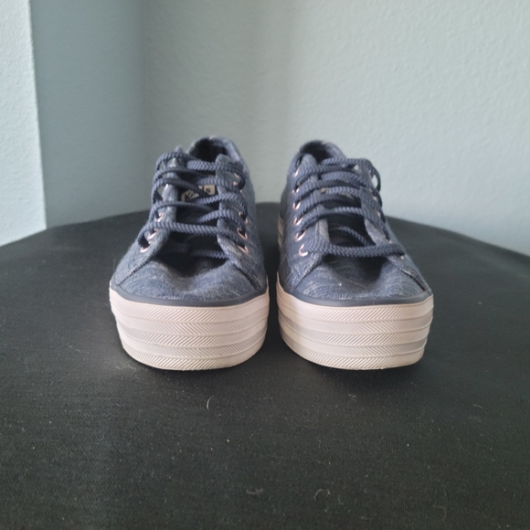 Keds Triple Kick navy sneakers size 8.5 - Picture 3 of 7